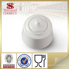 Accessoires de cuisine de style turc, pot de sucre blanc en porcelaine personnalisé